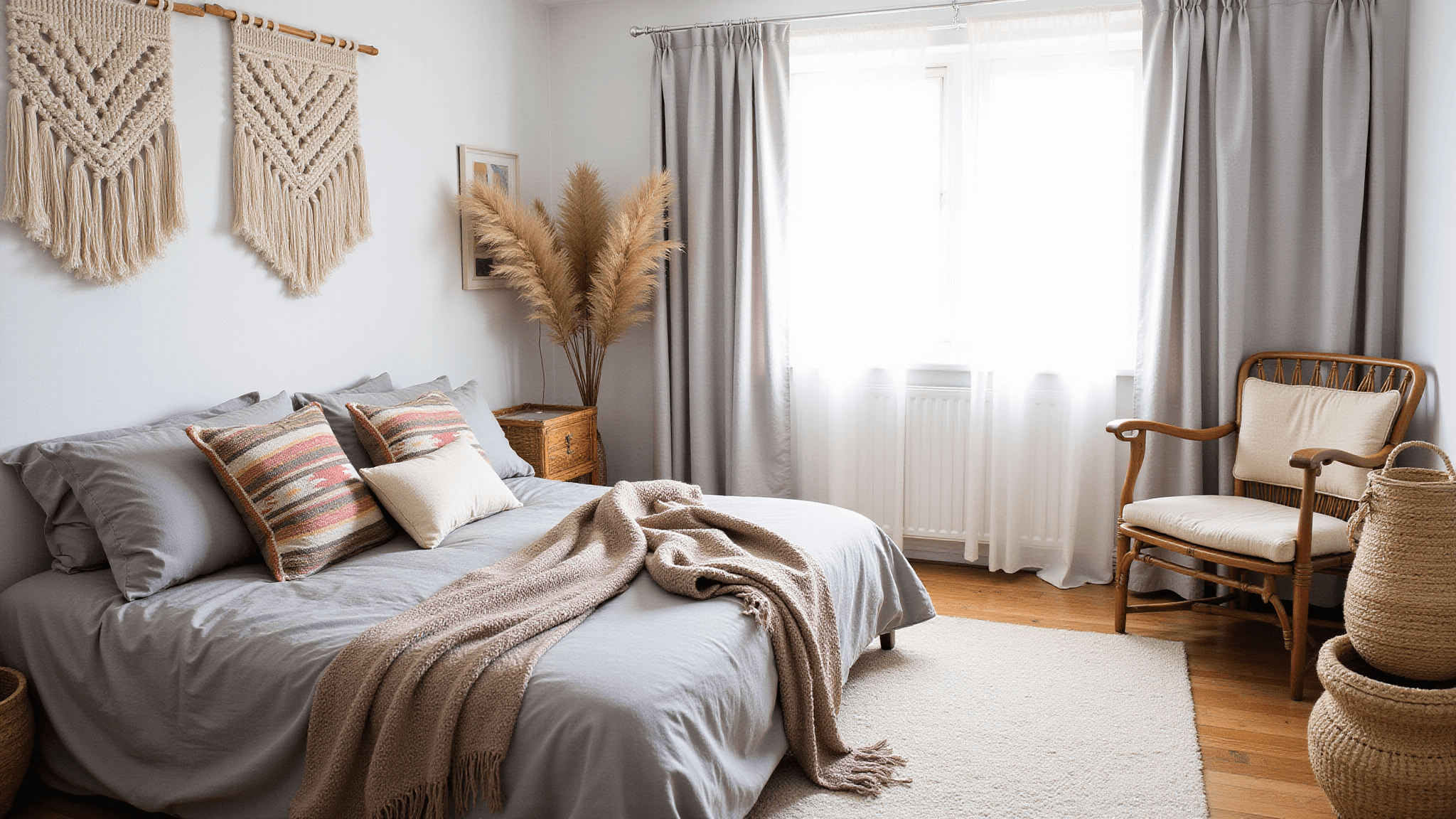 Crafting the Perfect Grey Boho Bedroom: A Comprehensive Style Guide ...