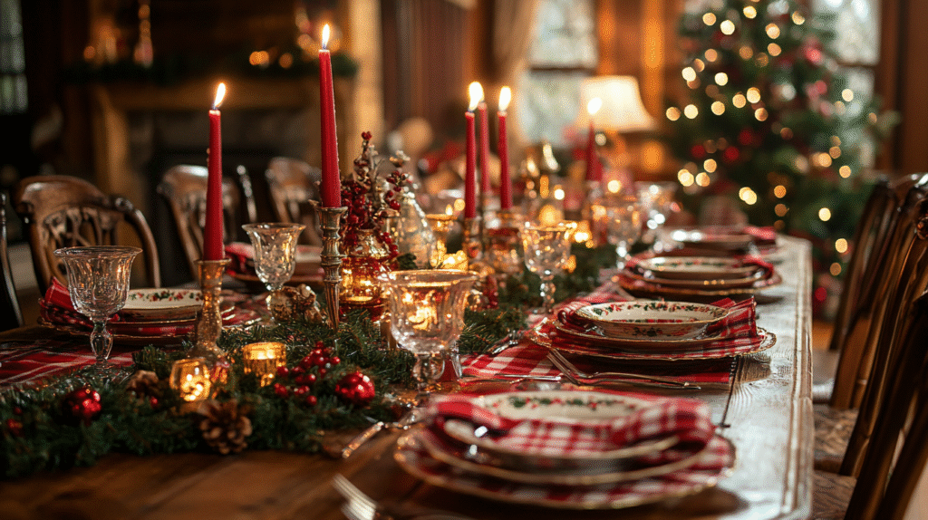 Christmas Dinner Table Settings