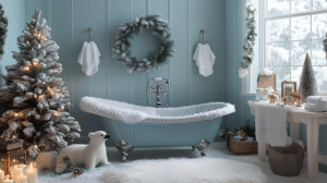 christmas bathroom decor