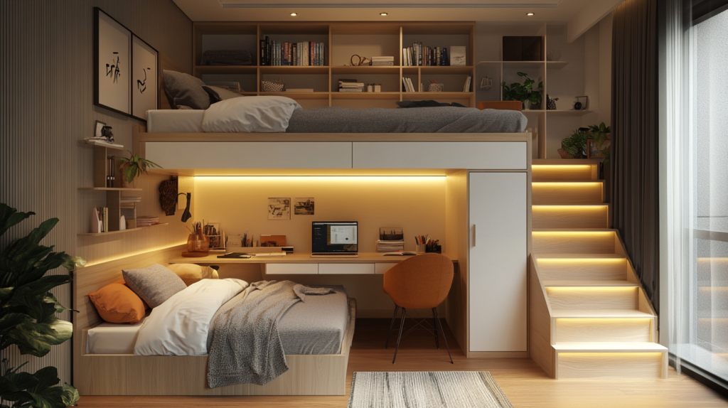 loft beds for small rooms